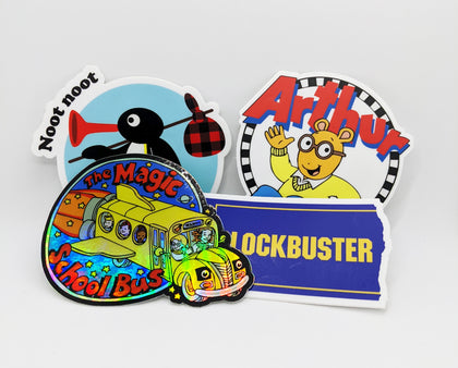 Throwback Pop Culture Stickers