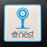 Protected by Nest Cam sticker (outdoor or indoor)