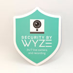 Indoor/Outdoor Wyze Cam Security Camera static window cling (Official!)