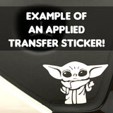 Custom Yeti/Hydroflask Transfer Sticker/Decal initial Label (set of 2)