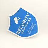 Indoor or Outdoor Generic Security Camera Badge/Shield Static Cling for any brand, reusable (outdoor safe, sticks on either side)