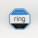 SALE Indoor or Outdoor Ring Doorbell Security Camera Badge/Shield sticker (buy and get one free)