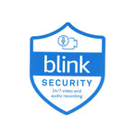 Indoor or Outdoor Blink Doorbell Security Camera Badge/Shield sticker (replacement, additional)