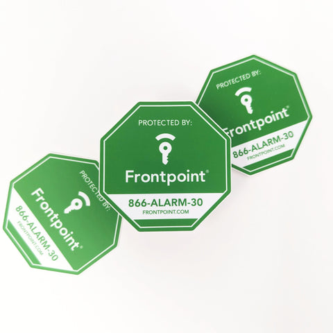 Indoor or Outdoor Frontpoint Security Camera Badge/Octagonal sticker (replacement, additional individual window decal)