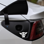 Tesla Model 3 or Model Y charge port decal - Baby Yoda (Grogu) inspired charging sticker